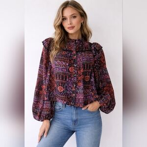 Fate Multicolor Bohemian Blouse
